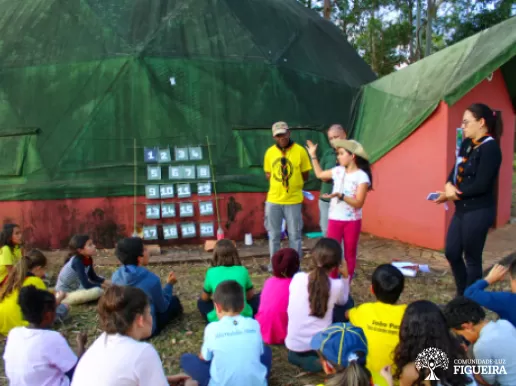 The Camp “For the Love of the Kingdoms of Nature” is an unprecedented exchange between the Light Community Figueira, Escola Parque Tibetano and Union Scout Group

